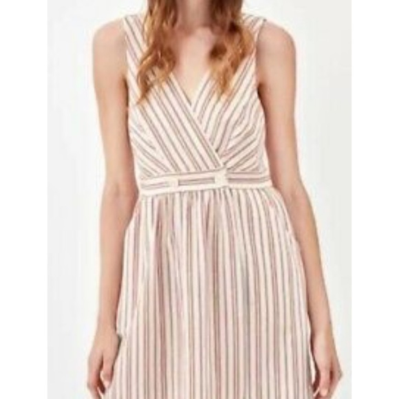 Zara Dresses & Skirts - Zara trf collection Pink Stripe Sleeveless Dress